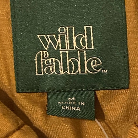 Wild Fable Women's Medium Oversized Woven Quilted Bomber Jacket Dessert Orange - Picture 3 of 13